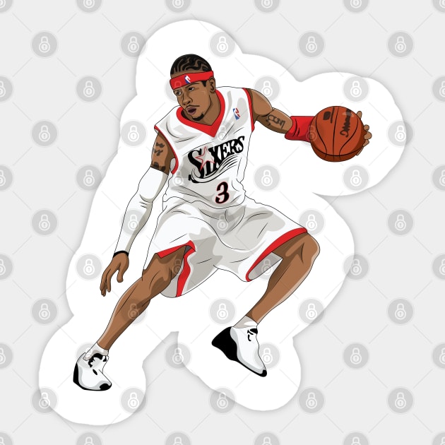 Allen Iverson Sticker by xavierjfong